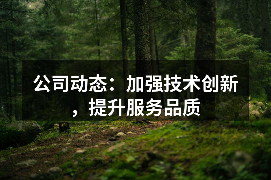 技术创新，助力物流行业变革